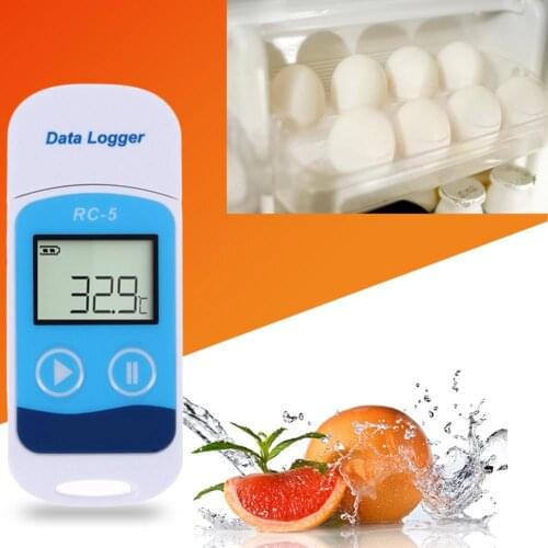 1Pcs USB Digital Temperature Data Logger RC-5 Temp Recorder IP67 Waterproof Internal Sensor Digital Recorder Termometro Measure