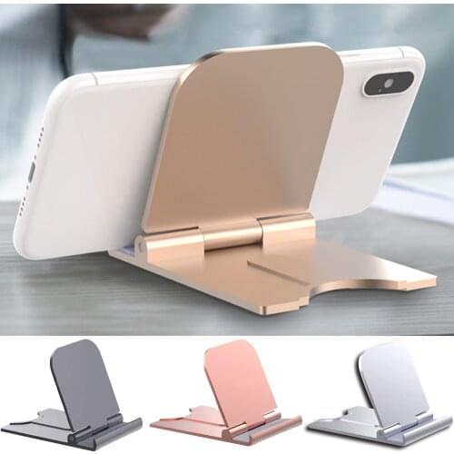 Mobile Phone Smartphone Holder Desktop Folding Small Simple Portable Universal Tablet Computer Stand Adjustable Height Angle