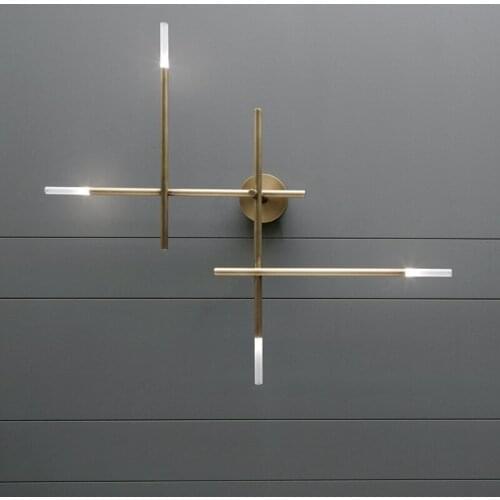 Europe Concise Modern A Living Room Background Wall Lamp Bedroom Study Hotel Aisle Originality Personality Designer Wall Lamp