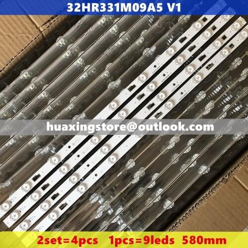 Prefect replacement 2set = 4Pieces D32TS7202 Led backilght 32HR331M09A5 V1 Led strip 1pcs=580MM 9Led lamps