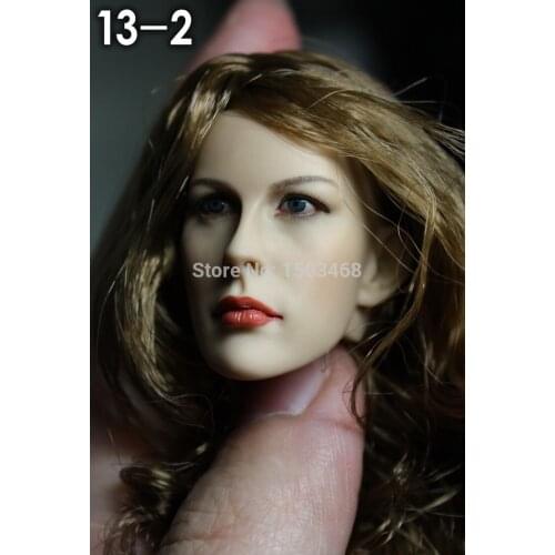 1/6 scale female head shape for 12" action figure doll accessories doll head carved not include the body,clothes and other 13-2