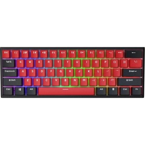 BOYI 61 Mini Type-C Mechanical Keyboard,Compact Keyboard PBT Keycaps 60% RGB NKRO Programmable for PC/Mac Gamer Tactile Fastest