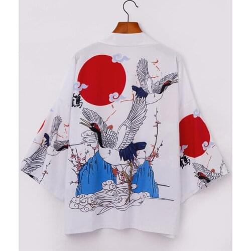 Sexy nightgowns Japanese kimono yukata kimono cardigan fashion blouse women long obi cardigan haori traditional kimonos shirt