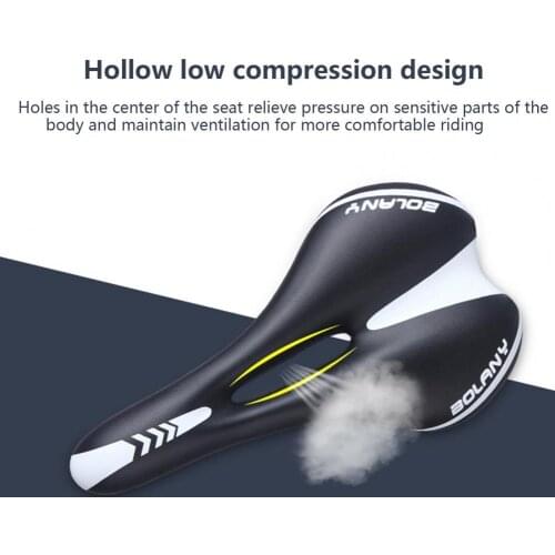 Pragmatic Ergonomic Shock Absorption Bike Saddle Cycling Accessory Bike Saddle High Stability for MTB