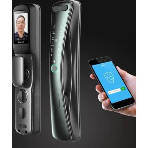 Sanhan Xiaoman waist automatic fingerprint lock password lock anti-theft door lock visual cat eye fingerprint lock remote smart