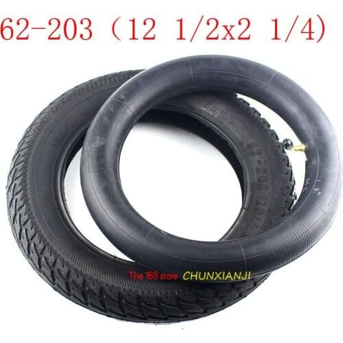 Super 12 1/2 X 2 1/4 ( 62-203 )Tire fits Many Gas Electric Scooters 12 Inch tube Tire For ST1201 ST1202 e-Bike 12 1/2X2 1/4