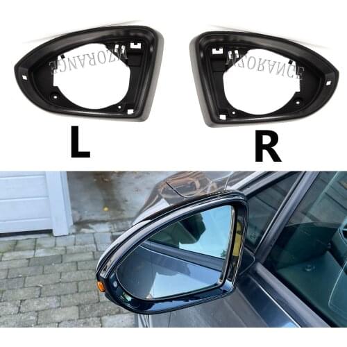 1pcs Side Wing Mirror Housing Frame Trim for VW Golf 7 MK7 7.5 GTD R GTI trim 2013-2017 rear view mirror cover Cap Shell