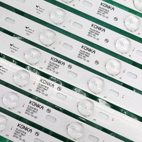 Brand new 1set=8pcs LED Backlight strip 12 lamp For Konka 42"TV KL42GT618 35017849 35017855 35017848 Perfect replacement