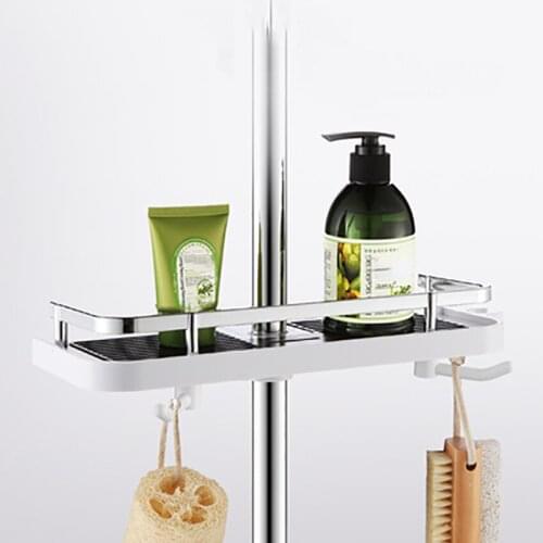 New Bathroom Shelf Shower Storage Rack Holder Shampoo Bath Towel Tray Home Bathroom Soap Box Shelves Home Hardware