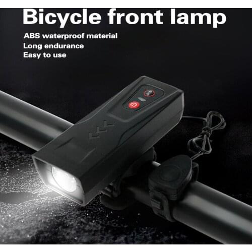 Hot 2 in 1 USB Rechargeable Bike Light Front Bicycle Horn Set Waterproof Front Light for Outdoor Sports N66