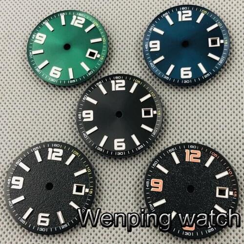 Bliger 31.5mm luminous marks watch dial fit Miyota 8205/8215/821A, ETA 2836/2824,Mingzhu DG2813/3804 ,Seagull 1612 movement
