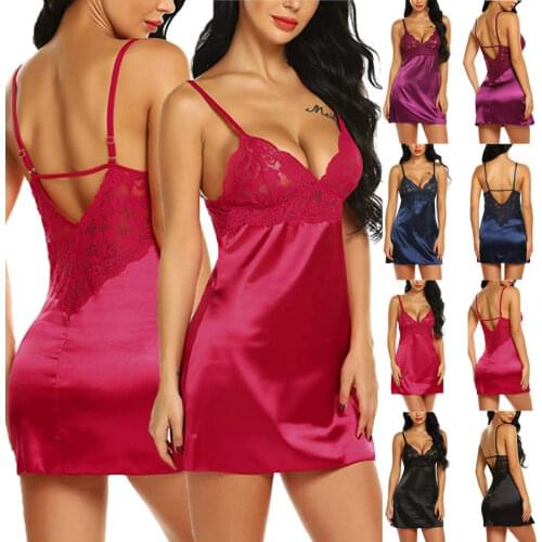 Women Sexy Lingerie Exotic Hot Sleepwear Lace Floral Teddy Womens Underwear Female Backless Strap Babydoll Nightwear