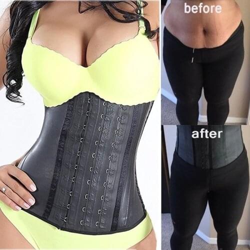 Women Tummy Belly Control Slimming Sports Underwear Corset Latex Waist Belt Support Trainer Body Shaper Waist Hold Up Shapewear