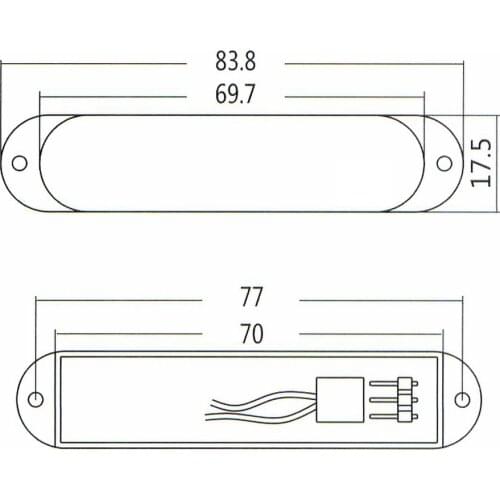 1pc Guitar Pickup No Holes Closed Active Single Coil Pickup For Electric Guitar Parts