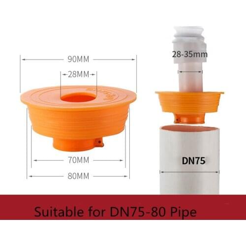 Silicone Sewer Deodorant Seal Ring Kitchen Sewer Bathroom Washing Machine Floor Drain Deodorant Core Plug DN75