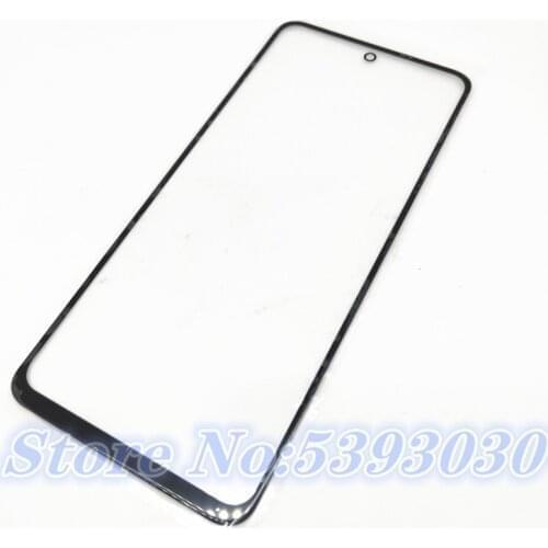 10Pcs/Lot Front Panel Glass For Xiaomi Redmi Note 9 Pro 9S Front Glass Outer Glass Cover Panel Replacement
