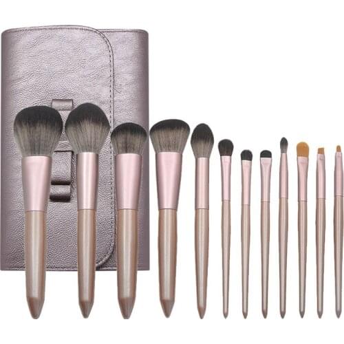 12pcs China Red Grape Makeup Brush Set Eye Brush Beauty Tools Powder Eyeshadow Contour Beauty Cosmetic Colorful For MakeUp Tool