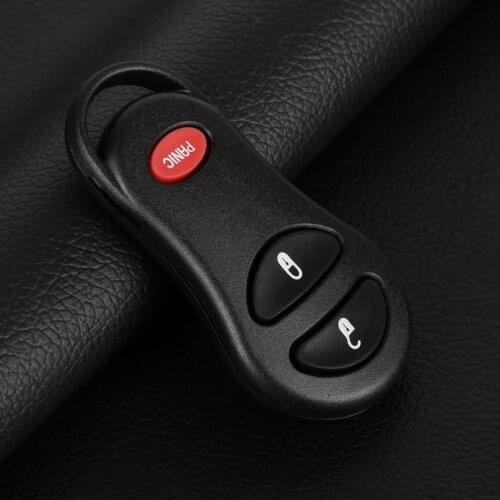 3 Buttons For Chrysler Jeep Grand Cherokee Dodge Ram Key Shell Car Remote Key Cover Keyless Remote Car Entry Key Fob Shell