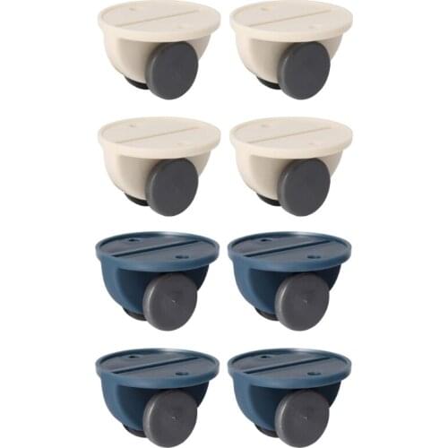 4pcs Adhesive Swivel Casters Universal Furniture Wheel Castor Roller for Storage Box Platform Trolley Chair Paste Pully