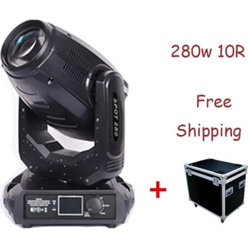 6piece+Fligt Case Dj Light Professional Stage Light 280w 10R Beam Moving Head Light Prism Rotation Gobo Wheel Sharpy Lyre Light