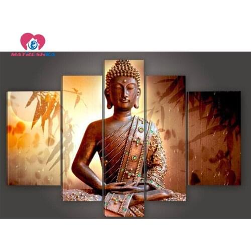 Triptych diamond embroidery diamond painting Buddha Diamond pattern cross stitch Diamond mosaic religion Home decorations free