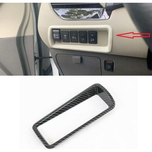 Car Styling Headlight Switch Buttons Decorative Covers Trim Interior Stickers For Toyota Sienna (XL30) 2015 -2020