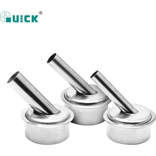 Quick 861DW QUICK 1300A Microscope Nozzle NK2060W NK2070W NK2090W Curved Hot air Gun Nozzle Dedicated Bent Curved Heat Nozzle