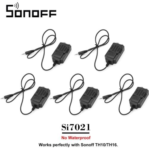 5Pcs SONOFF Sensor Si7021 Temperature Humidity Sensor Probe High Accuracy Monitor Module for Sonoff TH10 and Sonoff TH16
