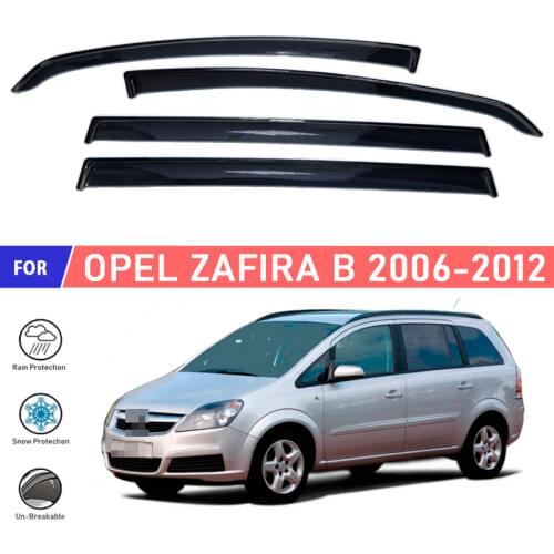 Window deflectors for Opel Zafira B 2006-2012 car window deflector wind guard vent sun rain visor cover car styling