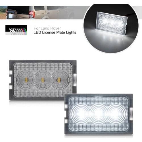 For Land Rover Discovery 3 4 Freelander 2 Rang Rover Sport SMD Error Free White Rear Led License Plate Lights Lamp