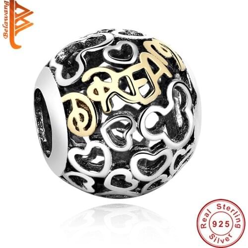 European Beads fit Charms Silver 925 Original Gold Color Women Charm Bracelet DIY Original Jewelry Making