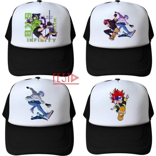 9 Styles Langa Hasegawa SK8 The Infinity Anime Cosplay Peaked Cap Reki Kyan MIYA Joe Cherry Cosplay Cap Baseball Hat for Adults