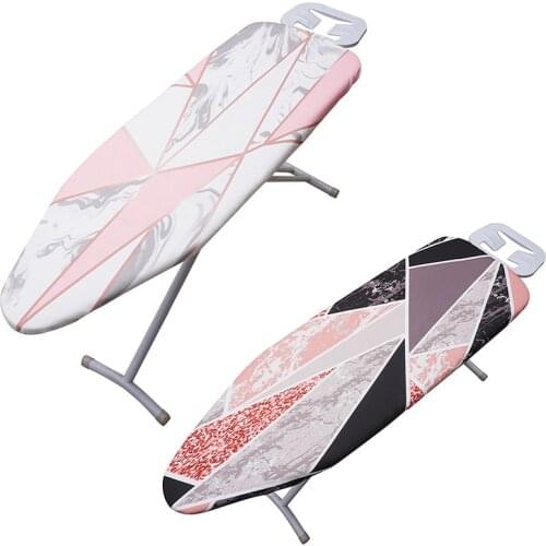 Ironing Board Cover Marble Pattern Geometric Printed Heat Resistant Blanket Pad Non-slip Thick Colorful Home Cleaning Tools