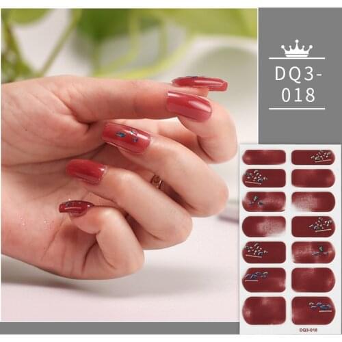 Red Four Sorts 0f Nail Stickers Floral Decals Plain Stickers Minimalist Design Full Cover Nail Stickers Last Update Nail Art