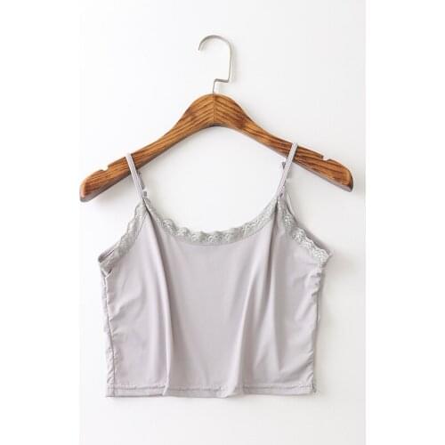 Tank Top Women Casual Summer Style Camisole Sleeveless Spaghetti Strap Crop Vest Sexy Plain U-neck Ultra Short Tank Tops Tee