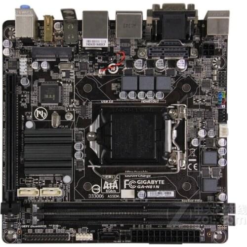 MINI-ITX 17*17 HTPC For Gigabyte GA-H81N Original Used Motherboard H81N H81 Socket LGA 1150 DDR3 USB3.0 SATA3.0