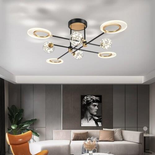 Fashion European Style Indoor Chandelier Lamps Modern Minimalist Style For Living Room Bedroom Kitchen Home Decoration