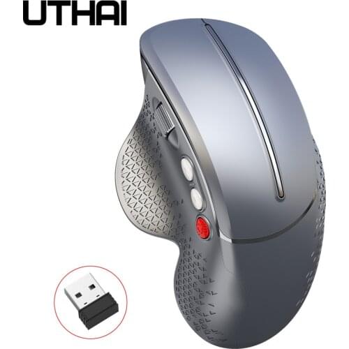 UTHAI DB23 The new vertical wireless USB mouse rechargeable office mouse 2.4G optical mouse, ergonomic mouse, suitable for note