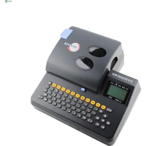 Heat Shrinkable Tube Electronic Lettering Machine PVC Tube Printer shrinkable cable ID Printer Wire Marking Press Machine