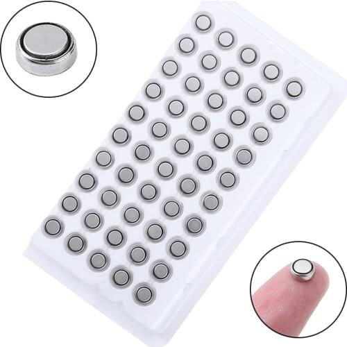 50pieces Button Cell Battery Watches Coin Battery AG4 377 1.55V Alkaline Button Batteries For Watch Calculator