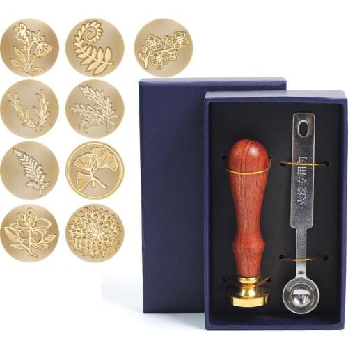 Retro Wax Seal Stamp Copper Head Vintage Envelope Sealing Hobby Tools DIY Invitation Card Wedding Sealing Wax Decor Craft Kits