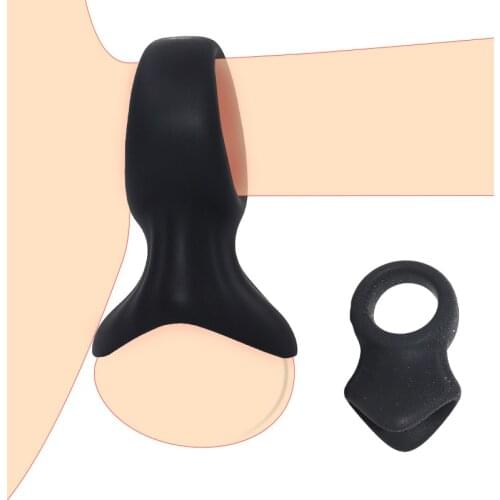 Silicone Penis Ring Cockring Sleeve for Ball Stretcher Ring Cock Rings Adult Sex Toys for Men Sex Shop Scrotum Testicle Massager