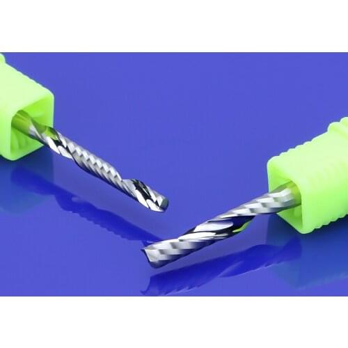 5pcs 6X32mm 3A TOP Quality Single Flute Spiral Cutter CNC End Mill Carbide router bit For PVC MDF Milling Cutter