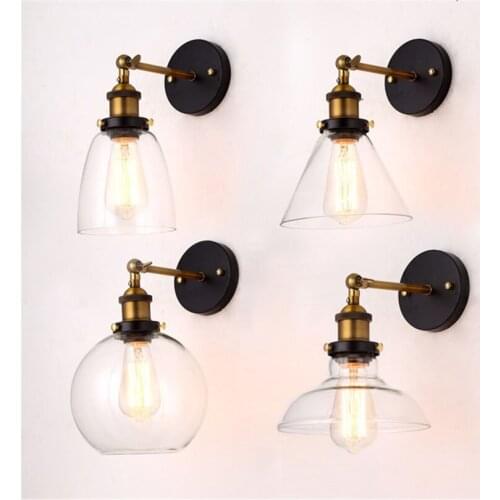 Style Classical Vintage Industrial Wall Light Lampshade Restaurant Office Nostalgic Umbrella Wall Light Home Decoration Lamps