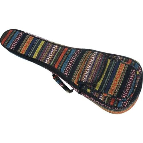 23" Ukelele bag Special National Style 23" Ukelele Uke Bag Backpack Case 6mm Colorful with Adjustable Strap guitar accessories