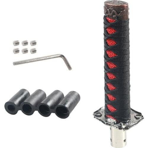 Universal Car Aluminum Manual Gear Shift Knob Stick Manual Transmission Gearstick Lever Shifter Knob Samurai Sword