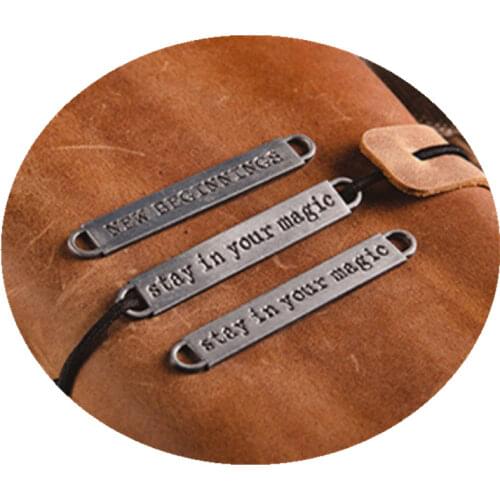 Fromthenon Vintage Travelers Notebook Metal Pendant Retro Inspirational Creative Planner Decorative Accessories Gift Stationery