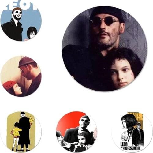 58mm Leon And Matilda Icons Pins Badge Decoration Brooches Metal Badges For Clothes Backpack Decoration