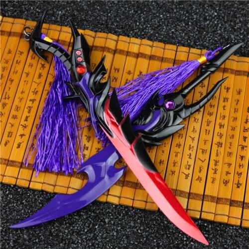 Alloy Sword Toy Set 18cm Unbladed Weapon Props Role-playing Set Model Full Metal Crafts Ornaments Cosplay Game Peripherals