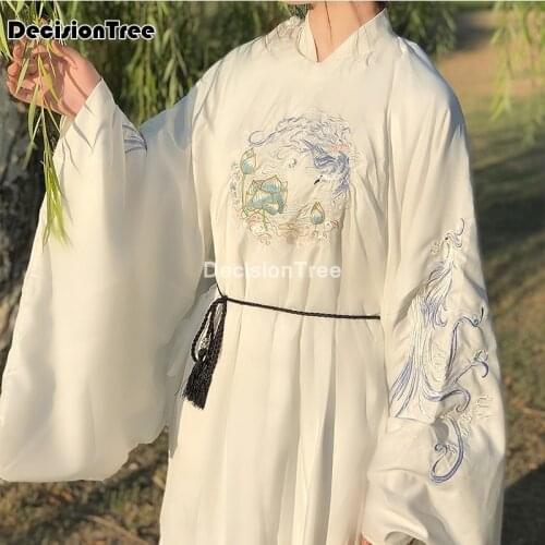 2021 oriental chinese style women traditional hanfu robe oriental clothing retro cosplay men ming suit stage performance costume